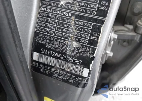 2008 Land Rover Lr2 Hse z USA, uszkodzony, nr VIN SALFT24NX8H066967